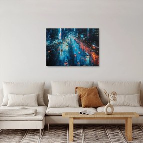 Kép - Nagyváros, olajfestmény (70x50 cm)