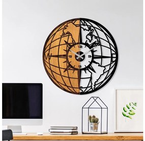 Fali óra 56 cm átmérő, 1xAA, fa/fém kivitel