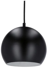 Csillár zsinóron FLEN 1xE27/40W/230V á. 20 cm fekete