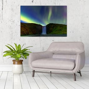 Kép - Aurora Borealis Izlandon (90x60 cm)