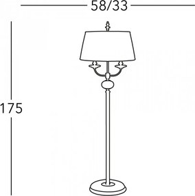 Állólámpa Bronz ASCOT KOLARZ 0195-42-4