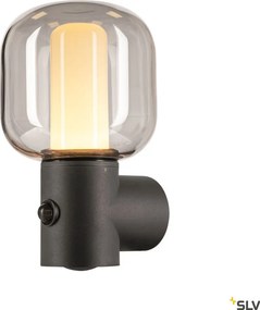SLV 1004679 OVALISK Modern Kültéri Fali Lámpa Antracit LED IP65