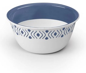 STEFANPLAST Műanyag tál Tosca 13 cm átmérőjű fehér/kék