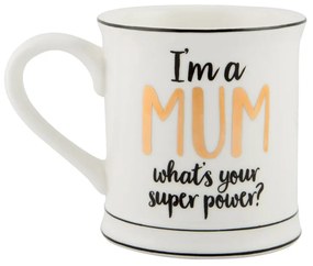 Super Mum porcelán bögre, 400 ml - Sass & Belle
