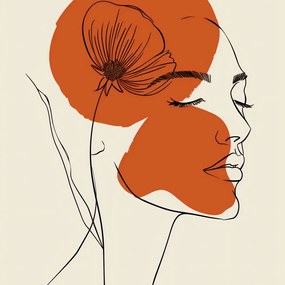 Poszter 40x40cm Meleg virág