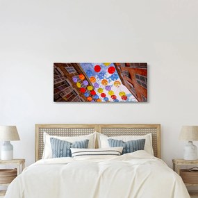 Színes esernyők képe (120x50 cm)