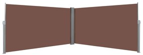 vidaXL barna behúzható oldalsó napellenző 160 x 600 cm