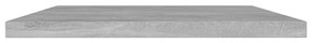 4 db betonszürke forgácslap könyvespolc 60 x 30 x 1,5 cm