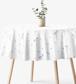 Goldea kör alakú teflonos terítő - kék búzavirág Ø 140 cm