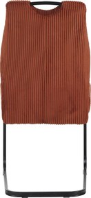 Étkezőszék, terrakotta/fekete, KELMA