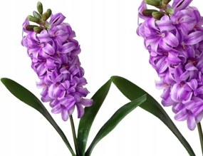 Jácint Levelekkel 42 cm művirág