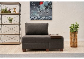 Egyzemélyes kanapéágy- Perenna Linen Jobbos - Antracit