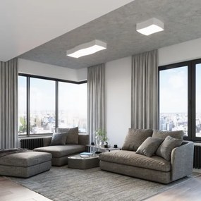 Sollux SL.1055 - Mennyezeti lámpa SQUARE 6xE27/60W/230V fehér