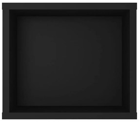 fekete szerelt fa függő TV-szekrény 100 x 30 x 26,5 cm