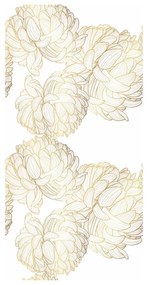 Tapéta - Arany bazsarózsa virágok
