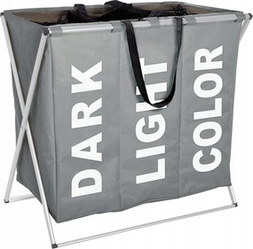 Szabadonálló szennyestartó kosár Wenko 130l szürke