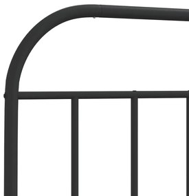 fekete fém fejtámla 160 cm