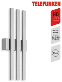 Telefunken 313304TF - LED Kültéri fali lámpa 3xLED/4W/230V IP44