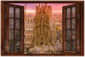 Poszterek 60x40 Napsütéses nap Barcelona