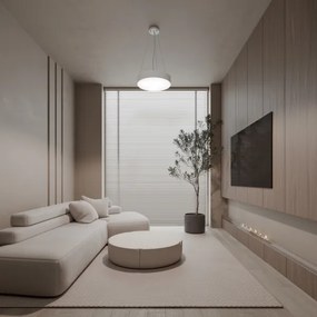 Csillár zsinóron CLEO 3xE27/24W/230V átm. 40 cm fehér