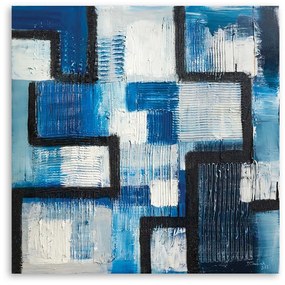 Gario Vászonkép Kék absztrakció Méret: 60 x 60 cm