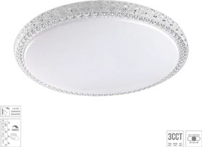Prezent 71339 - dimmelhető LED mennyezeti lámpatest AMBIA LED/30W/230V átm. 39,5 cm átlátszó