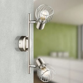 Globo 54809-2 - Spotlámpa TEXAS 2xE14/40W/230V matt króm