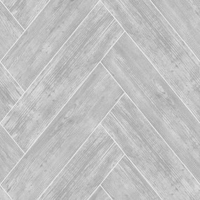 Tapéta Szürke Fa Deszka Halszálka Mosható Vinil