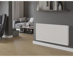 Mexen C22, acél panel radiátor 300 x 1200 mm, oldalcsatlakozás, 1120 W, fehér, W422-030-120-00