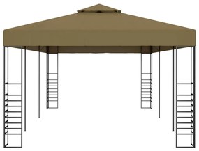 Tópszínű kerti pavilon 6 x 3 x 2,7 m 180 g/m²