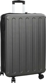vidaXL Bőrönd zárral Sötétszürke 50 x 30 x 76 cm ABS Műanyag