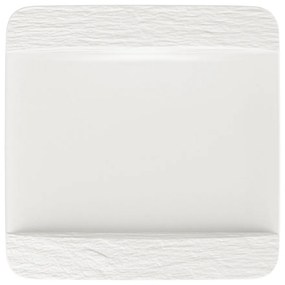 Négyzetalakú lapos tányér, Manufacture Rock blanc kollekció - Villeroy & Boch