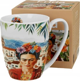 Bögre 360 ml Frida Kahlo színes grafika mexikói művésznő