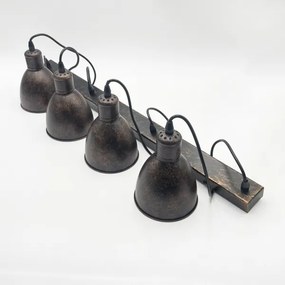 Brilagi - LED csillár kábeles felfüggesztéssel RIDDY 4xE27/60W/230V réz/patina
