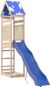 vidaXL tömör fenyőfa kültéri játszószett