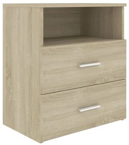 2 db sonoma tölgy színű éjjeliszekrény 50 x 32 x 60 cm