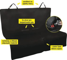 Autós védőtakaró kutyákhoz 140x140 cm