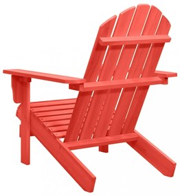 piros tömör fenyőfa kerti Adirondack szék