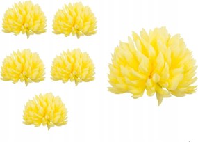6x Krizantém Termékek Fej Mesterséges Virágok Mesterséges Virág Krizantém