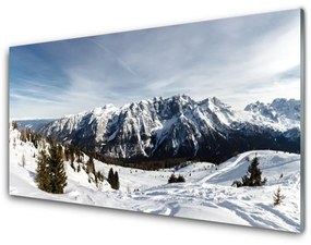 Akril üveg kép hegyi táj 100x50 cm