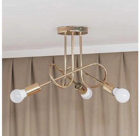 OXFORD felületre szerelt mennyezeti csillár 3xE27/15W/230V arany