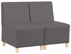 Karfa Nélküli Modularis Kanapé Egység 2 pcs Szürke
