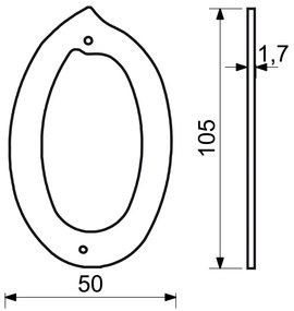 "0" házszám, RN.105HR, fekete