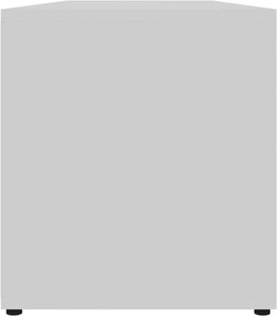 fehér szerelt fa TV-szekrény 120 x 34 x 37 cm