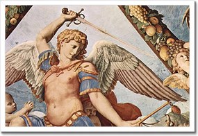 Poszterek keretben 60x40 Mihály arkangyal