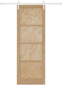 Csúszó Ajtó Természetes és fehér 83 x 232 cm