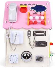 2Kids Toys - Activity deszka ház rózsaszín