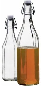 Üvegpalack klipszes záródással, 0,5 l, 6 db, 0,5 l