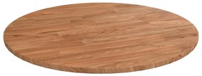 világosbarna kezelt tömör tölgyfa kerek asztallap Ø50x1,5 cm