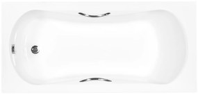 Besco Aria Plus egyenes kád 130x70 cm fehér #WAA-130-PU